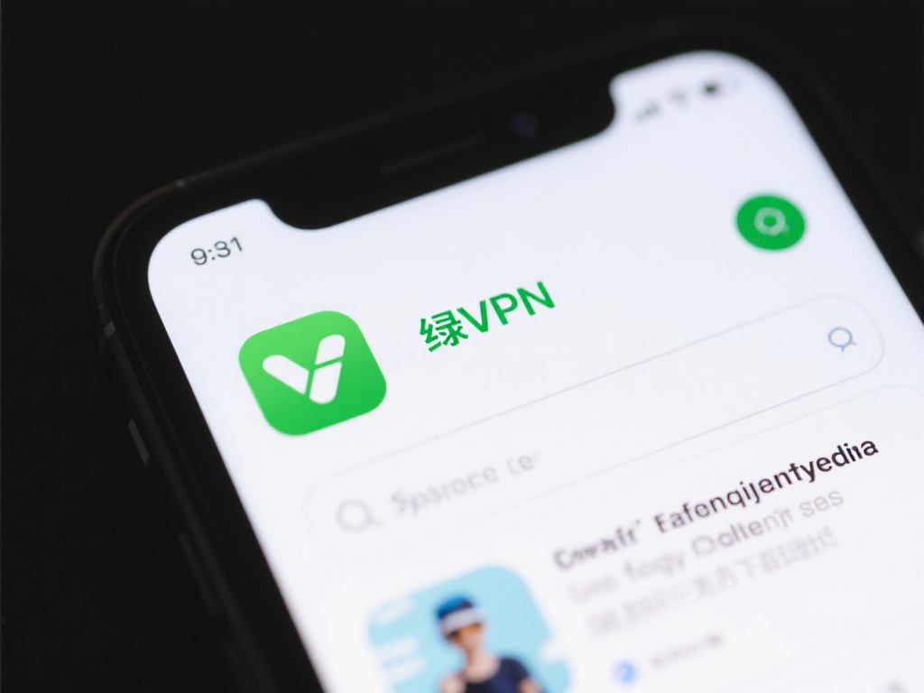 搜索绿VPN
在App Store搜索栏输入“绿